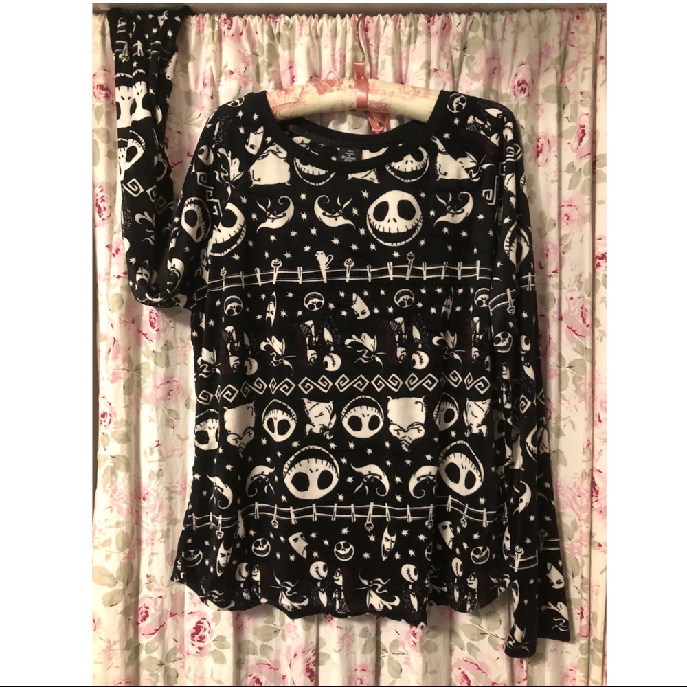 Nightmare Before Christmas Sweater Pajama Set